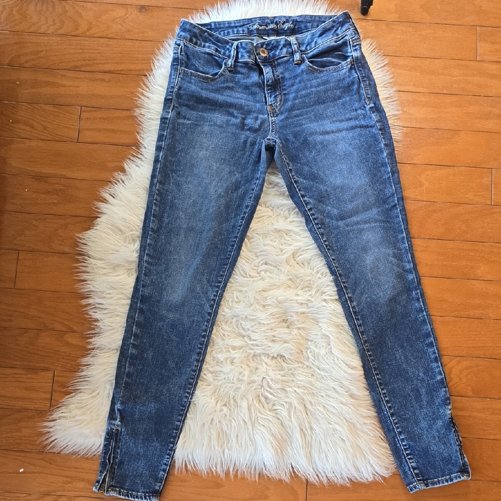 American Eagle Outfitters Dark Blue Skinny Jeans